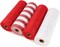 Christmas Deco Mesh Ribbon,10 inch x 30 feet(10 Yard) Each Roll,Metallic Foil Red and White Rolls for Wreaths Making, Swags and Christmas Tree Decoration,4 Roll